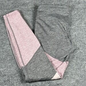 Tangerine Small Leggings Activewear Color Block Gray Lavender Heather Athleisure